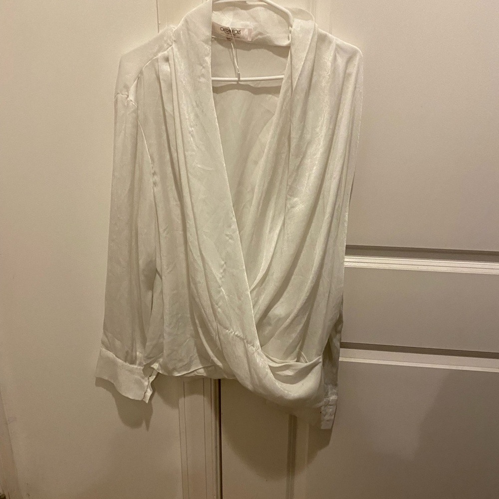 Satin low drop Blouse
